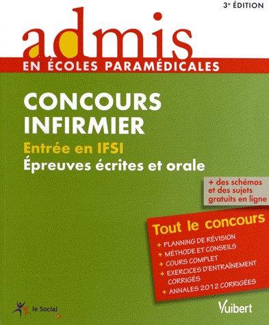 Concours infirmier : Entrée en IFSI, épreuves écrites et orale
