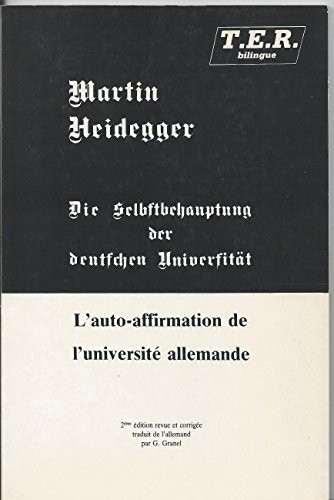 L'auto-affirmation de l'université allemande [9782905670069]