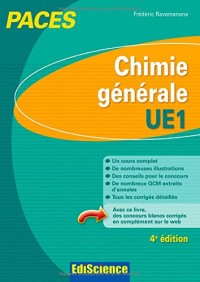 Chimie générale-UE1 PACES - 4e éd.: Manuel, cours + QCM corrigés