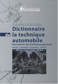 Dictionnaire de la technique automobile : Allemand-Français, Français-Allemand