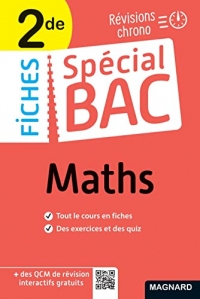 Spécial Bac Fiches Maths 2de Bac 2022: Tout le programme en 50 fiches, mémos, schémas-bilans, exercices et QCM