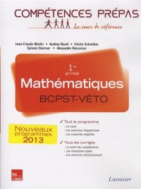 Mathématiques 1re année BCPST-VETO