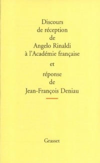 Discours de réception à l'Académie Française (Littérature Française)