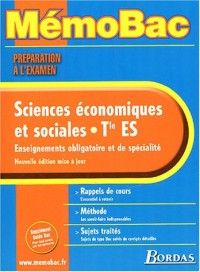 MEMO PREPA EXAM SES TERM ES (Ancienne Edition)