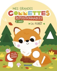 Mes grandes gommettes - La forêt - livre de gommettes repositionnables - 2 ans - livre activités - gommettes
