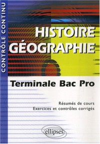 Histoire Geographie Terminale Bac Pro Resume De Cours Exercices Et Controles Corriges