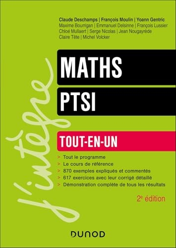 Maths Tout-en-un PTSI - 2e éd. : Tout-en-un (J'intègre)