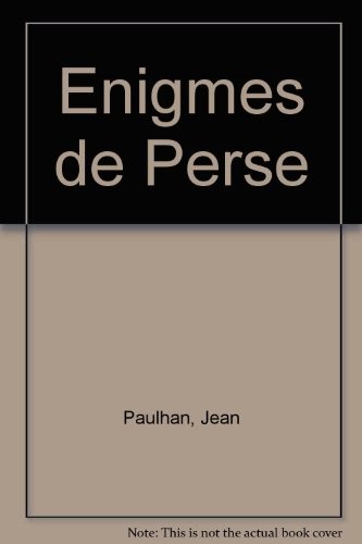 Enigmes de Perse [9782909264141]