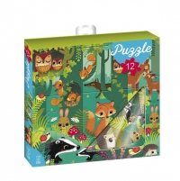 Ma boite a puzzle 12p animaux