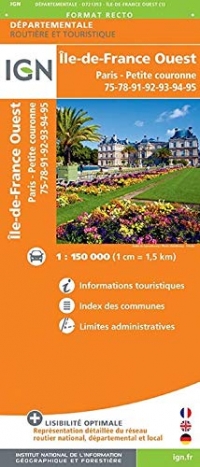 Ile-de-France Ouest, Paris-Petite Couronne : 1/150 000