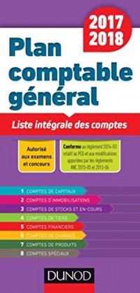 Plan comptable général 2017/2018 - Liste intégrale des comptes
