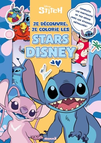 Disney Stitch - Je découvre, je colorie les stars Disney - Livre de coloriage et activités - Dès 5 ans