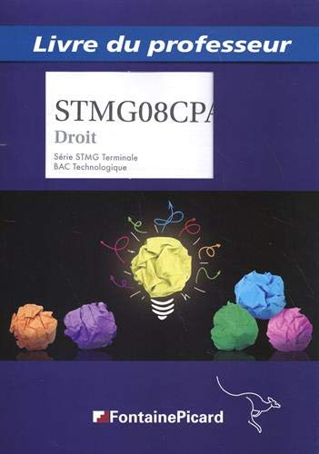 Droit Tle STMG : Livre du professeur