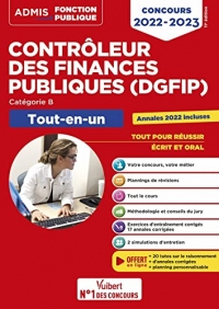 Concours Contrôleur des Finances publiques (DGFIP) - Catégorie B - Tout-en-un: Concours 2022-2023
