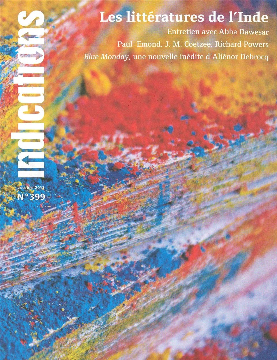 Indications, N° 399, Octobre 2013 : Les littératures de l'Inde