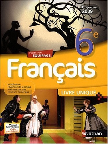 FRANCAIS 6E LIV UNIQ EQUIPAGE
