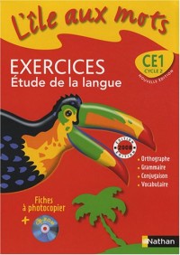 ILE AUX MOTS FICHES EXERCICES + CDROM CE1 CYCLE 2 2008 Livre scolaire