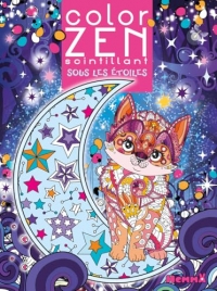 Color Zen scintillant - Sous les étoiles- Livre de coloriage détente - coloriage zen - coloriage paillettes - 6 ans
