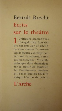 Ecrits sur le théâtre, tome 1