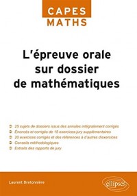 L'Épreuve orale sur dossier de Mathématiques CAPES