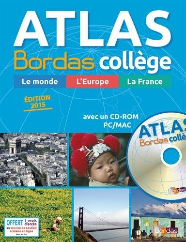Atlas Bordas Collège + CD-Rom - Édition 2015