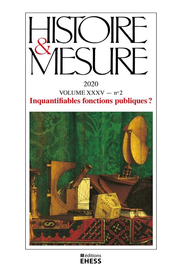 Histoire & Mesure, N  35-2 - les Mesures de la Fonction Publ