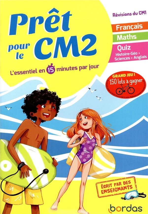 Prêt pour le CM2 - Cahier de vacances, révisions du CM1