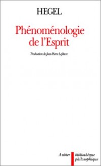 Phénoménologie de l'esprit