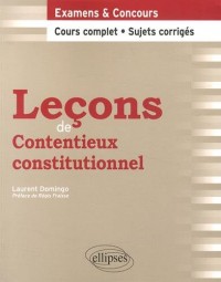 Leçons de Contentieux Constitutionnel
