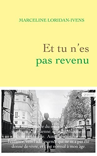 Et tu n'es pas revenu Prix Lectrice Elle