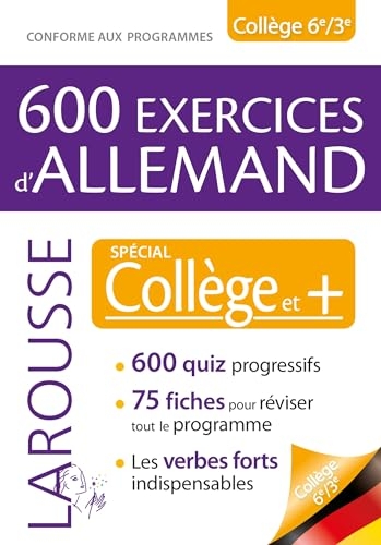 600 exercices d'allemand, spécial collège