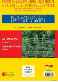 Journal de Médecine Légale et Droit Médical: La fin de vie (2ème partie) (2024) (67)