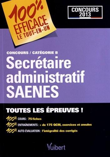 Secrétaire administratif SAENES : Concours catégorie B