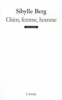 Chien, femme, homme