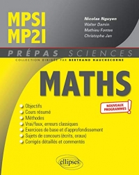 Mathématiques MPSI/MP2I - Nouveaux programmes