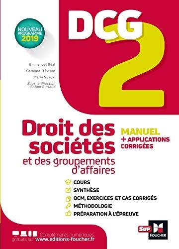 DCG 2 - Droit des sociétés et des groupements d'affaires - Manuel et applications