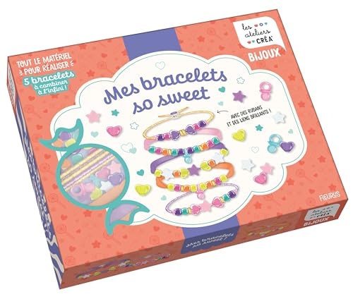 Mes bracelets so sweet - Avec des rubans et des liens brillants