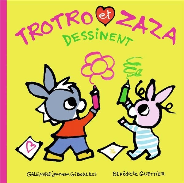 Trotro et Zaza dessinent