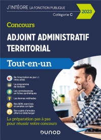 Concours Adjoint administratif territorial - 2024: Tout-en-un - Externe, interne, 3e voie