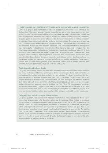 Les étoiles et les supernovae