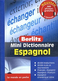 ESPAGNOL mini dictionnaire en français