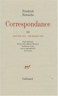 Correspondance (Tome 3-Janvier 1875 - Décembre 1879)