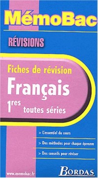 MEMO REVISION FRANCAIS 1ERE    (Ancienne Edition)