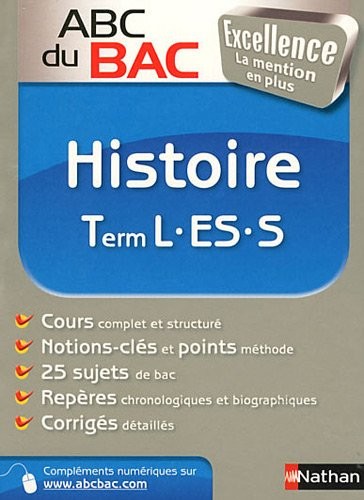 ABC BAC EXCELL HISTOIRE TERM L