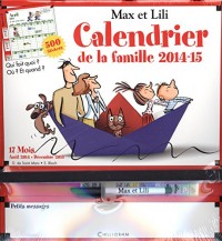 Calendrier de la famille Max et Lili 2014/2015