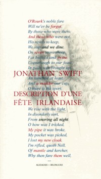 Description d'une fête irlandaise et autres poèmes. Edition bilingue français-anglais