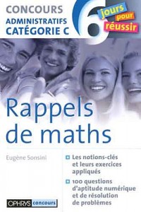 Rappel de maths -Concours administratif catégorie C