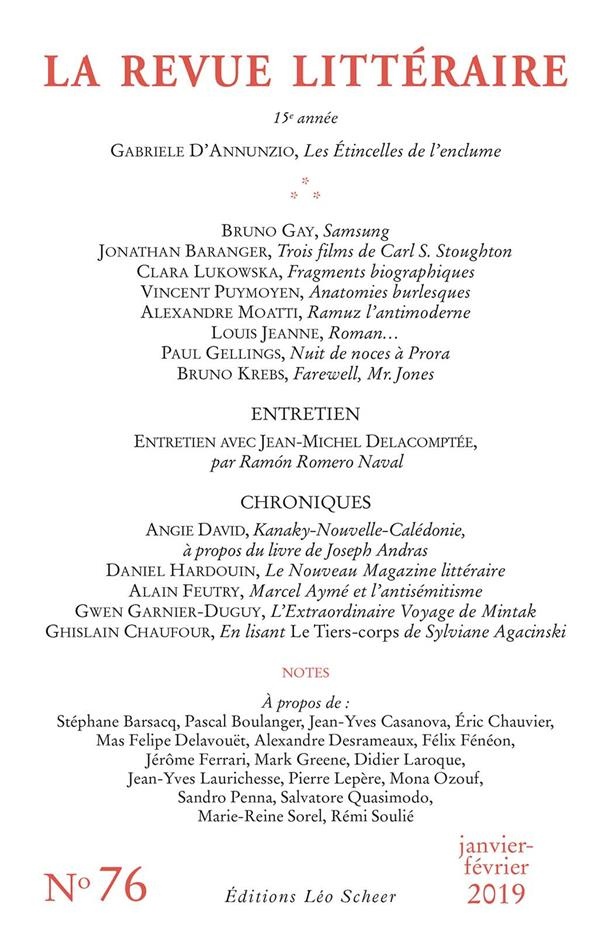 Revue Litteraire N 76 (la)