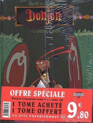Donjon Crépuscule : Pack en 2 volumes : Tome 101, Le Cimetière des dragons ; Tome 102, Le Volcan des Vaucanson