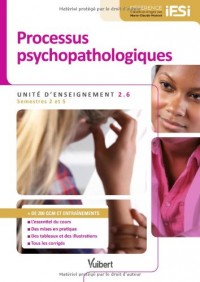 Diplôme d'État Infirmier - DEI - UE 2.6 Processus psychopathologiques - Semestres 2 et 5